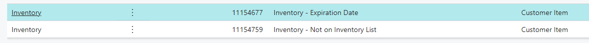 Report: Inventory - Expiration Date