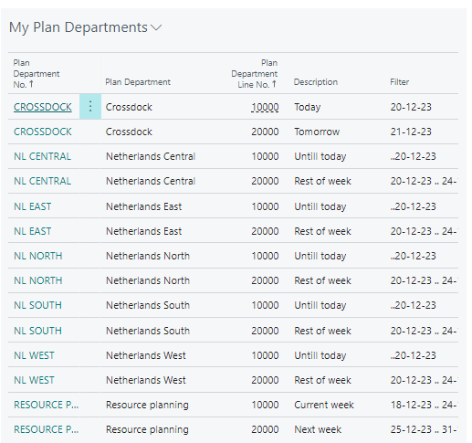 My Plan Department