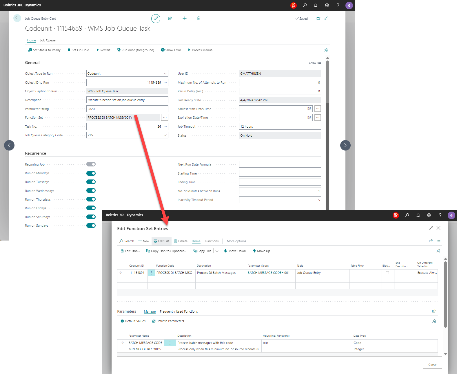 Job Queue DI Process Batch Messages