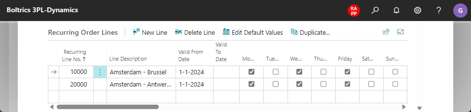 RecurringOrderPageRecurringOrderLines