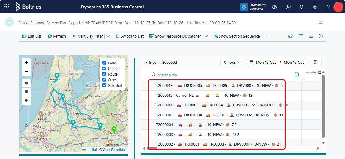 Visual Planning Timeline Sidebar